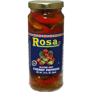 Rosa Sliced Hot Cherry Peppers