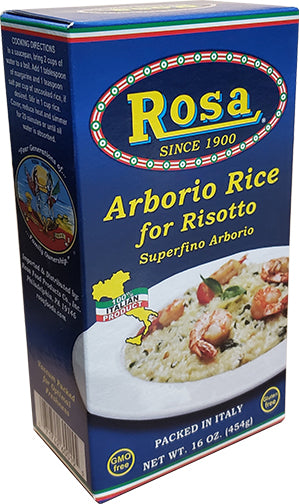 Rosa 16 oz. Arborio Rice – Rosa Food Products