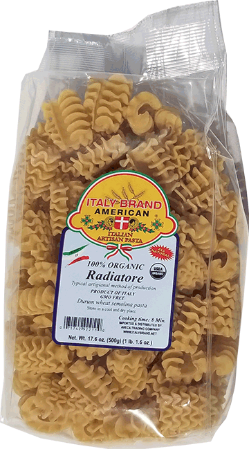 Organic Radiator Italy Brand 17.6 oz. Organic Radiatore – Rosa Food Products